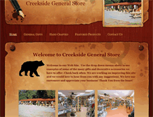 Tablet Screenshot of creeksidegeneralstore.com